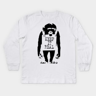 BANKSY Keep It Real Kids Long Sleeve T-Shirt